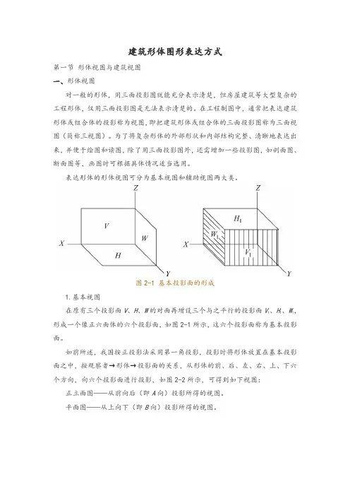 建筑形体图形表达方式