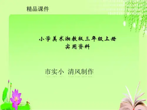 小学美术湘教版三年级上册实用资料线的表现力ppt梅