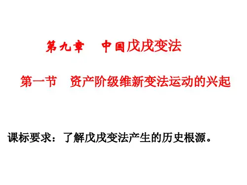 第一节资产阶级维新变法运动的兴起.