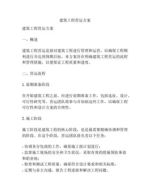 建筑工程营运方案