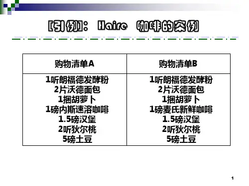 市场营销第三章消费者市场购买行为分析
