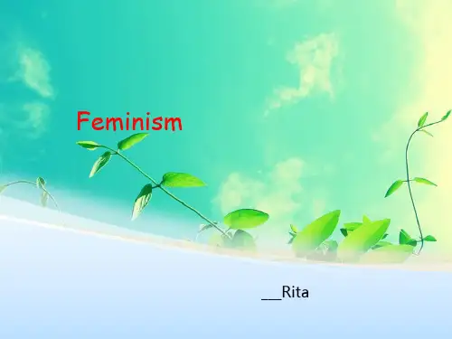 女性主义英文介绍课件