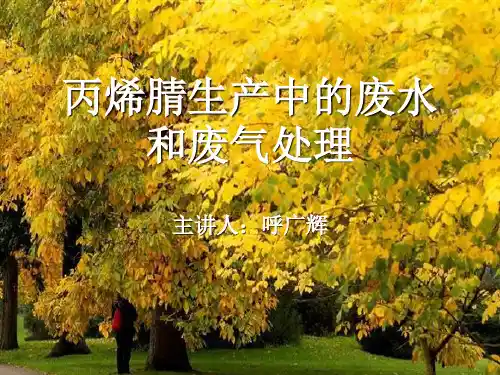 丙烯腈生产中的废水和废气处理