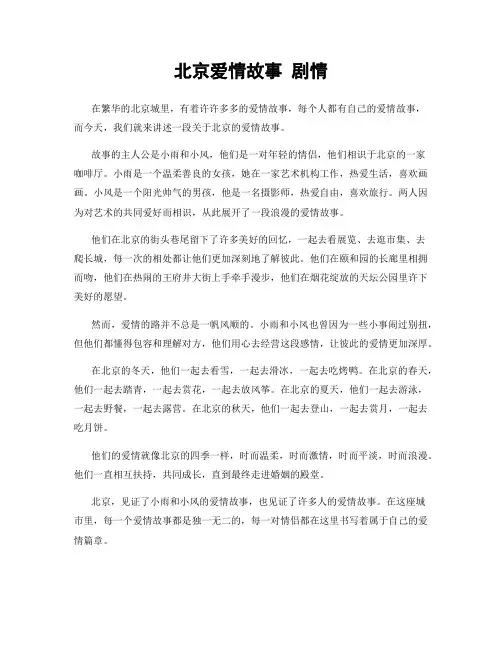 北京爱情故事 剧情