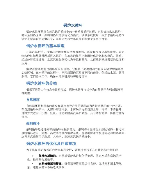 锅炉水循环