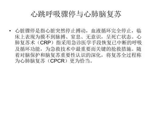 小儿心跳呼吸骤停抢救