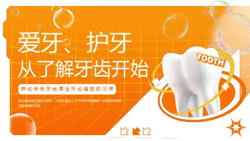 保护牙齿主题讲座 课件(共17张PPT)