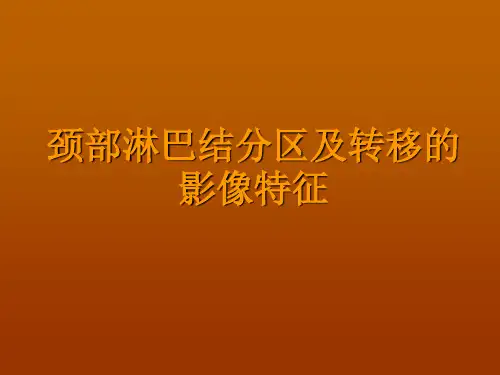 颈部淋巴结分区及转移的影像特征ppt课件全篇