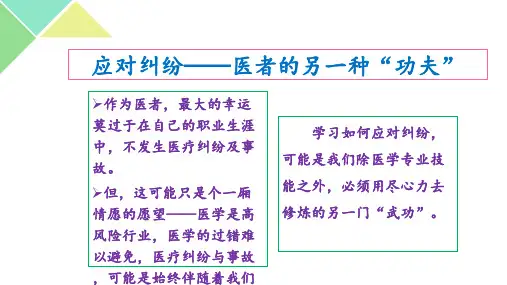 医疗纠纷的处理技巧_PPT课件