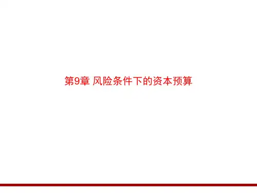 公司理财(第5版)第9章 风险条件下的资本预算