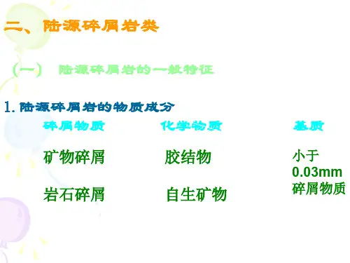 陆源沉积岩
