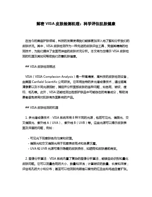 visa皮肤检测机理
