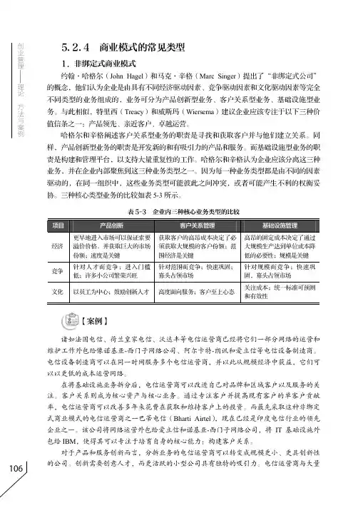 5.2.4 商业模式的常见类型[共6页]