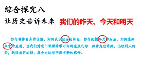 让历史告诉未来 ppt（32张PPT）