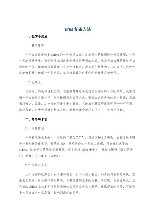 sirna制备方法