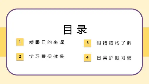 预防近视全国爱眼日主题班会ppt课件