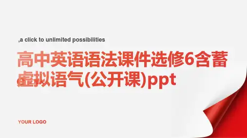 高中英语语法课件选修6含蓄虚拟语气(公开课)ppt