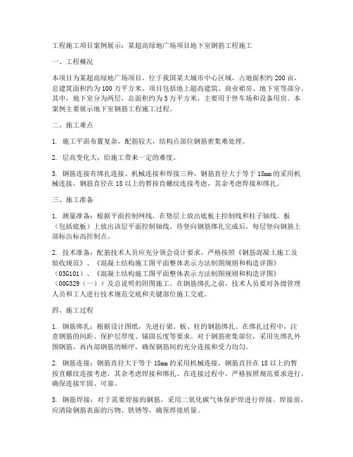 工程施工项目案例展示