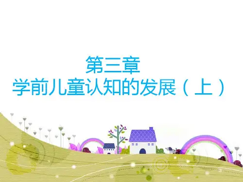 学前儿童认知的发展