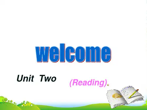 高中英语 Unit2 reading 课件 牛津译林必修2