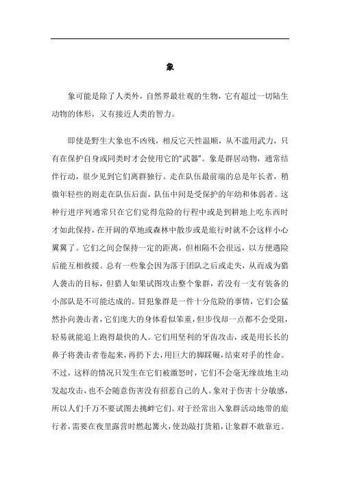 象的基本介绍