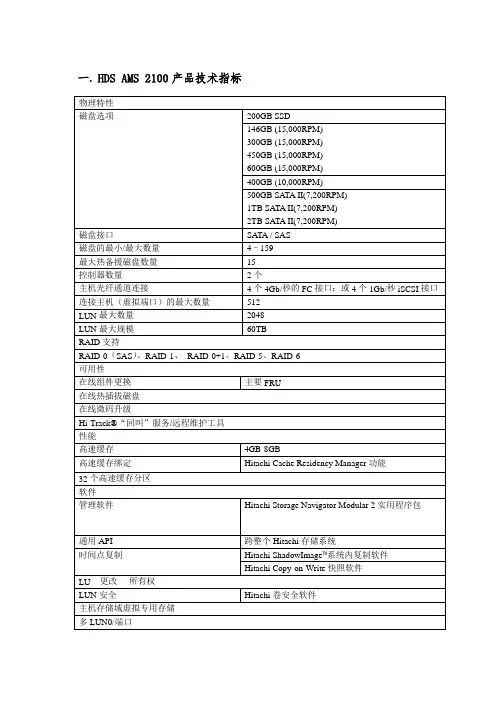 HDS AMS 2100产品简介
