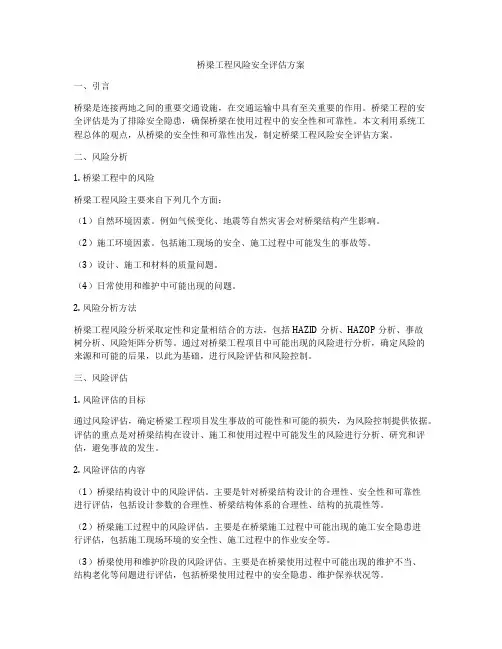 桥梁工程风险安全评估方案