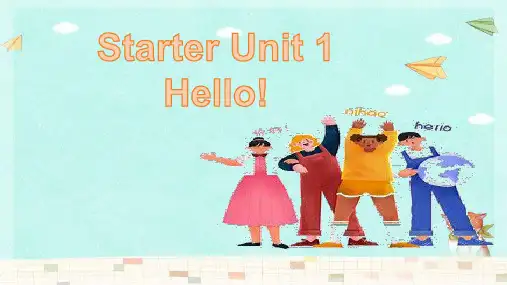 Starter Unit 1 Hello! Project 课件(共20张PPT)