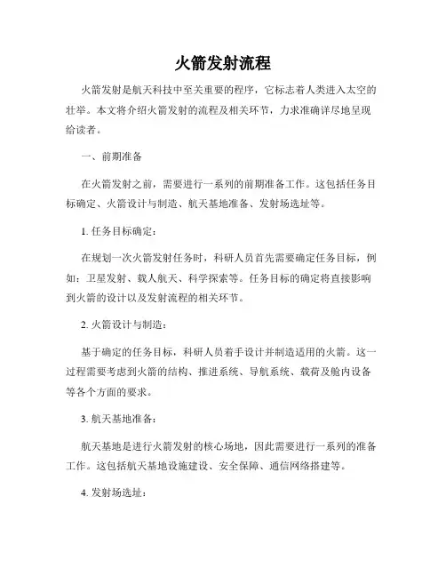 火箭发射流程