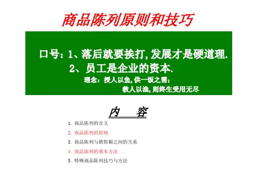 商品陈列技巧