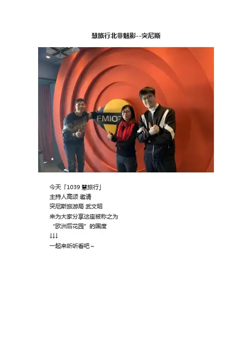 慧旅行北非魅影--突尼斯