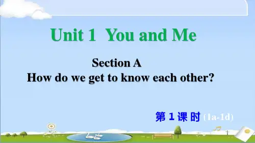 鲁教版(五四制)六年级上册英语教学课件 Unit1Section A (1a-1d) (第1课时)