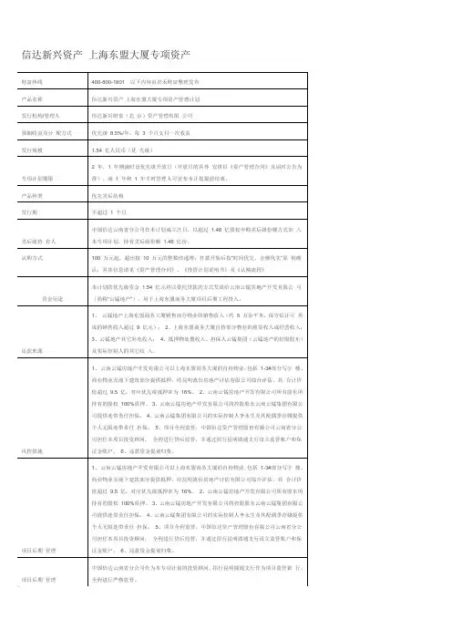 上海东盟大厦专项资产