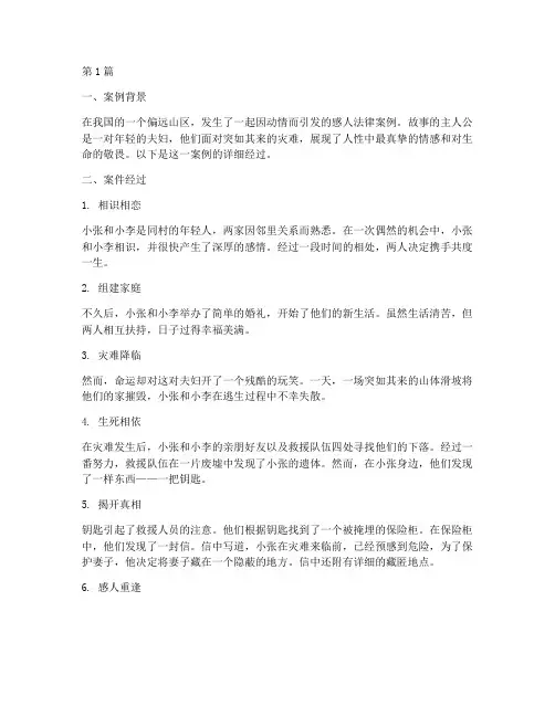 动情法律案例(3篇)