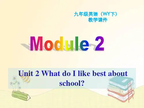 外研版九年级英语Module 2 Unit 2