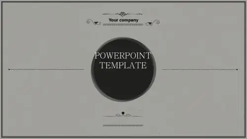 简约欧式复古花纹PPT模板【精品ppt模板】