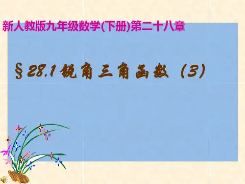 锐角三角函数ppt课件