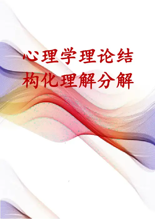 心理学理论结构化理解分解