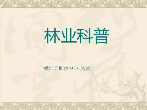林业科普知识课件