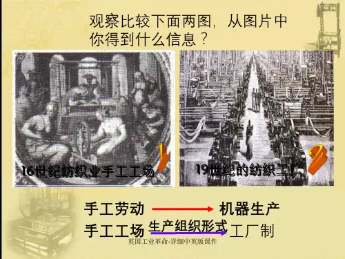 英国工业革命-详细中英版课件