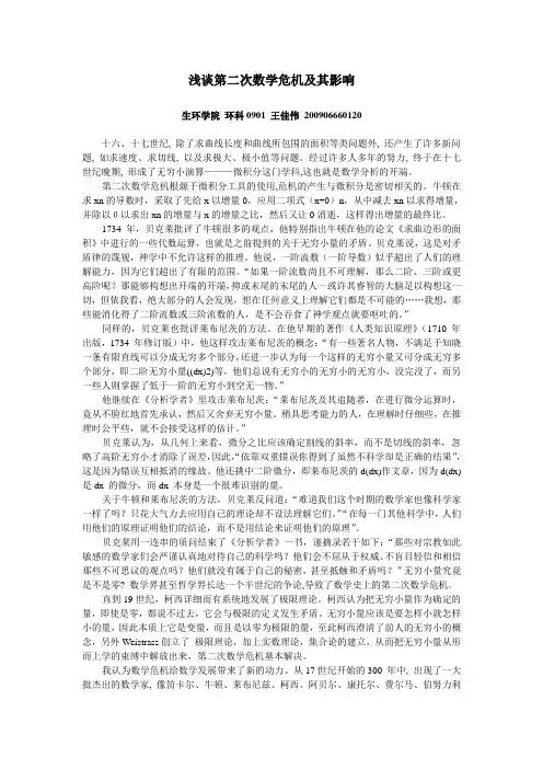 第二次数学危机