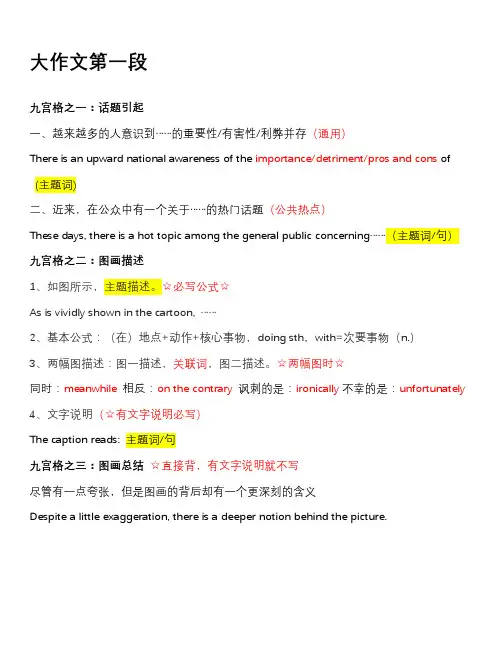 最新 2021考研英语作文精品模板例句 九宫格 英语一 二通用 艺术生也可用