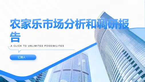 农家乐市场分析和调研报告
