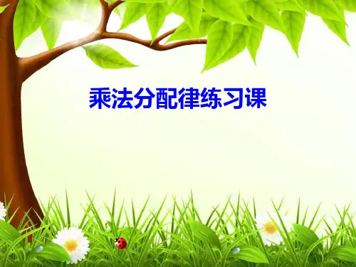 乘法分配律练习课