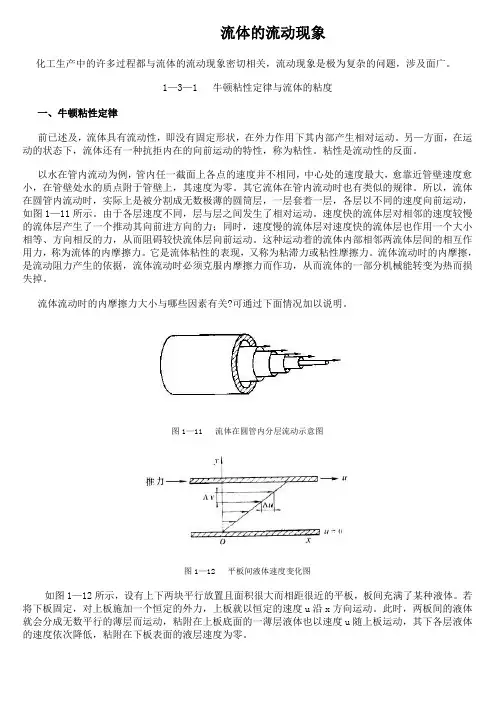 流体的流动现象