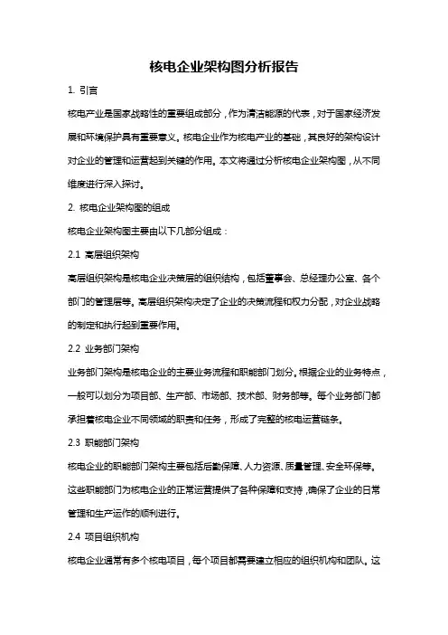 核电企业架构图分析报告