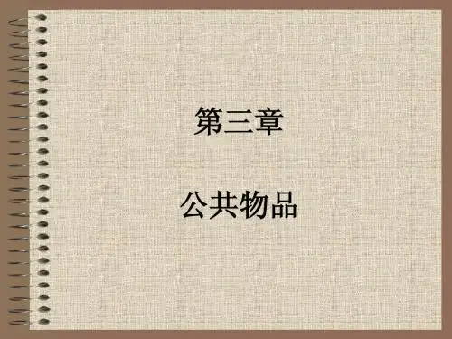 第3章 公共物品