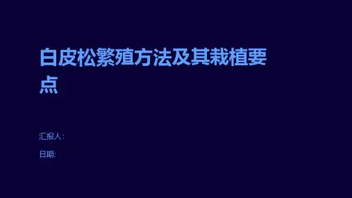 白皮松繁殖方法及其栽植要点