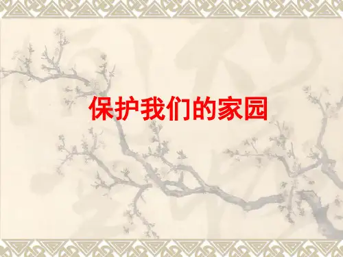 (五上)科学PPT课件23 保护我们的家园 冀教版 (40张)
