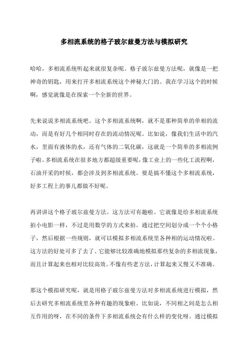 多相流系统的格子玻尔兹曼方法与模拟研究
